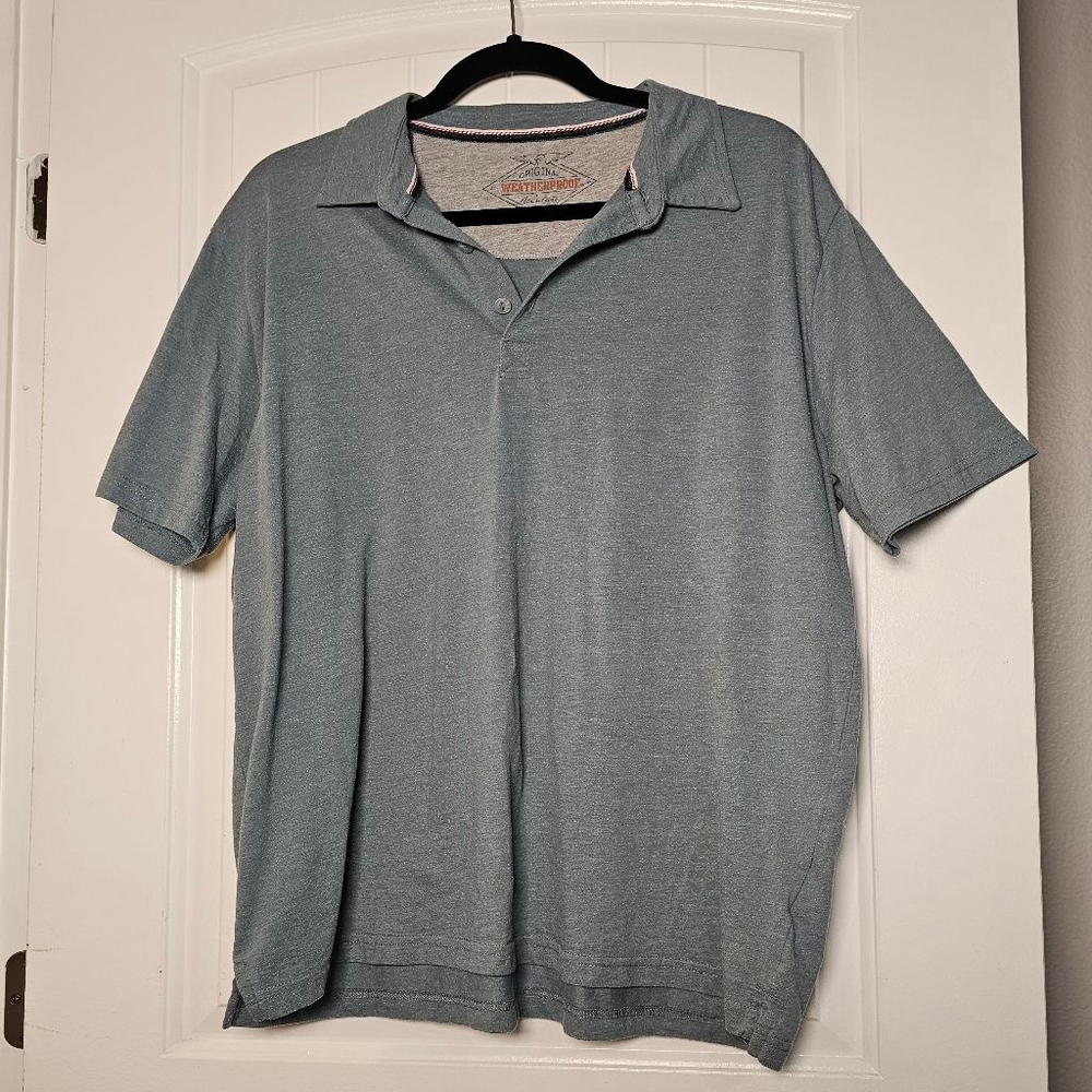 Weatherproof XL grayish blue polo